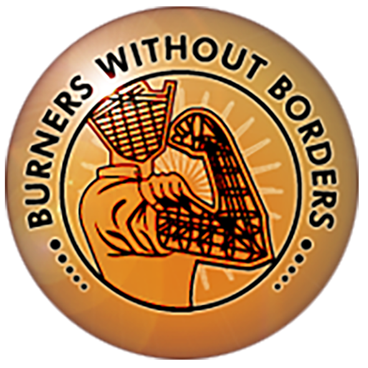 Burners Without Borders logo, Get Us PPE partner