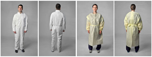 coverall and gown examples