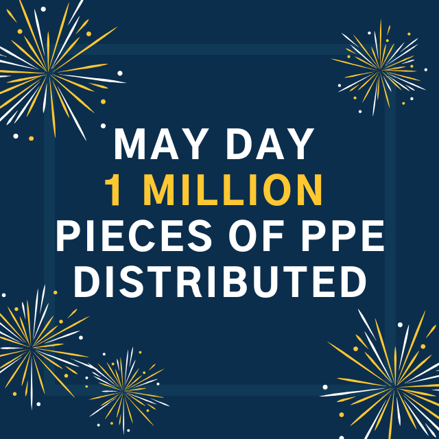1 Million Pieces of PPE Distributed