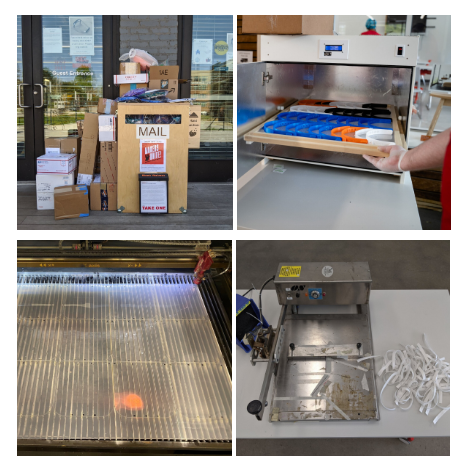 collage of production process