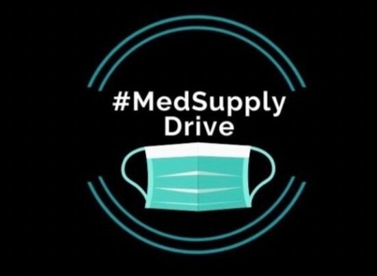 #MedSupplyDrive logo, Get Us PPE coalition partner