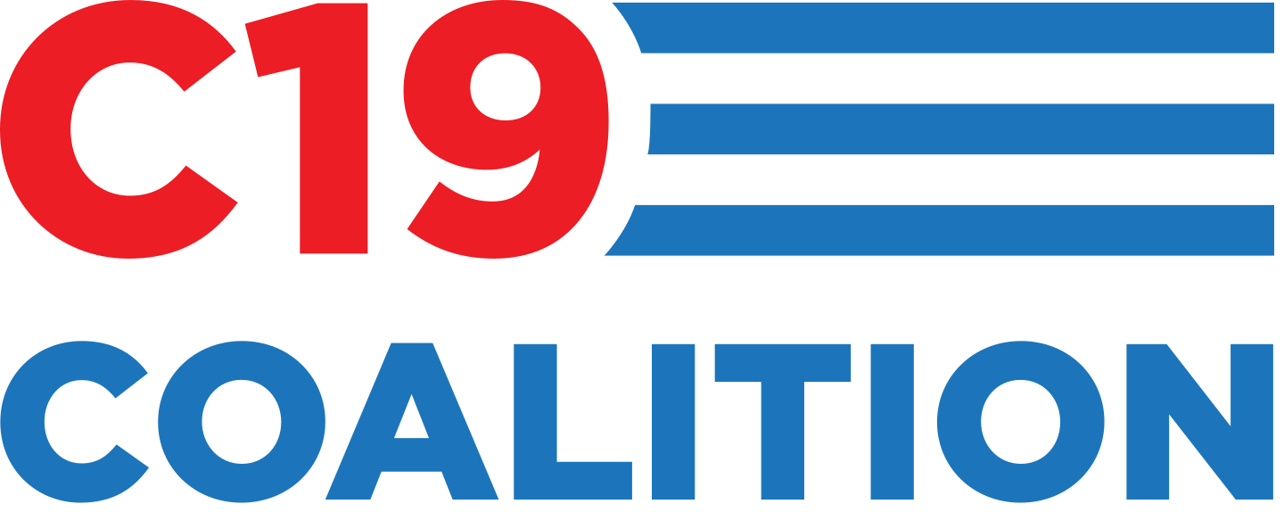 C19 Coalition logo, Get Us PPE partner